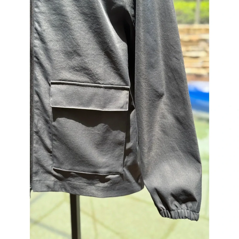 Jordan Golf Mens Full Zip Jacket Black Large HQ8681-010 NEW